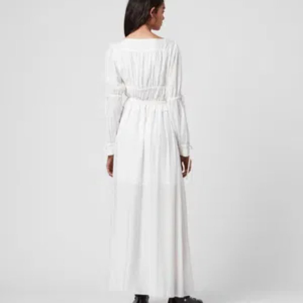 ALLSAINTS Kimi Silk Blend Dress NWT - Picture 5 of 5
